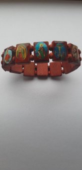 Bratara din lemn cu 12 icoane